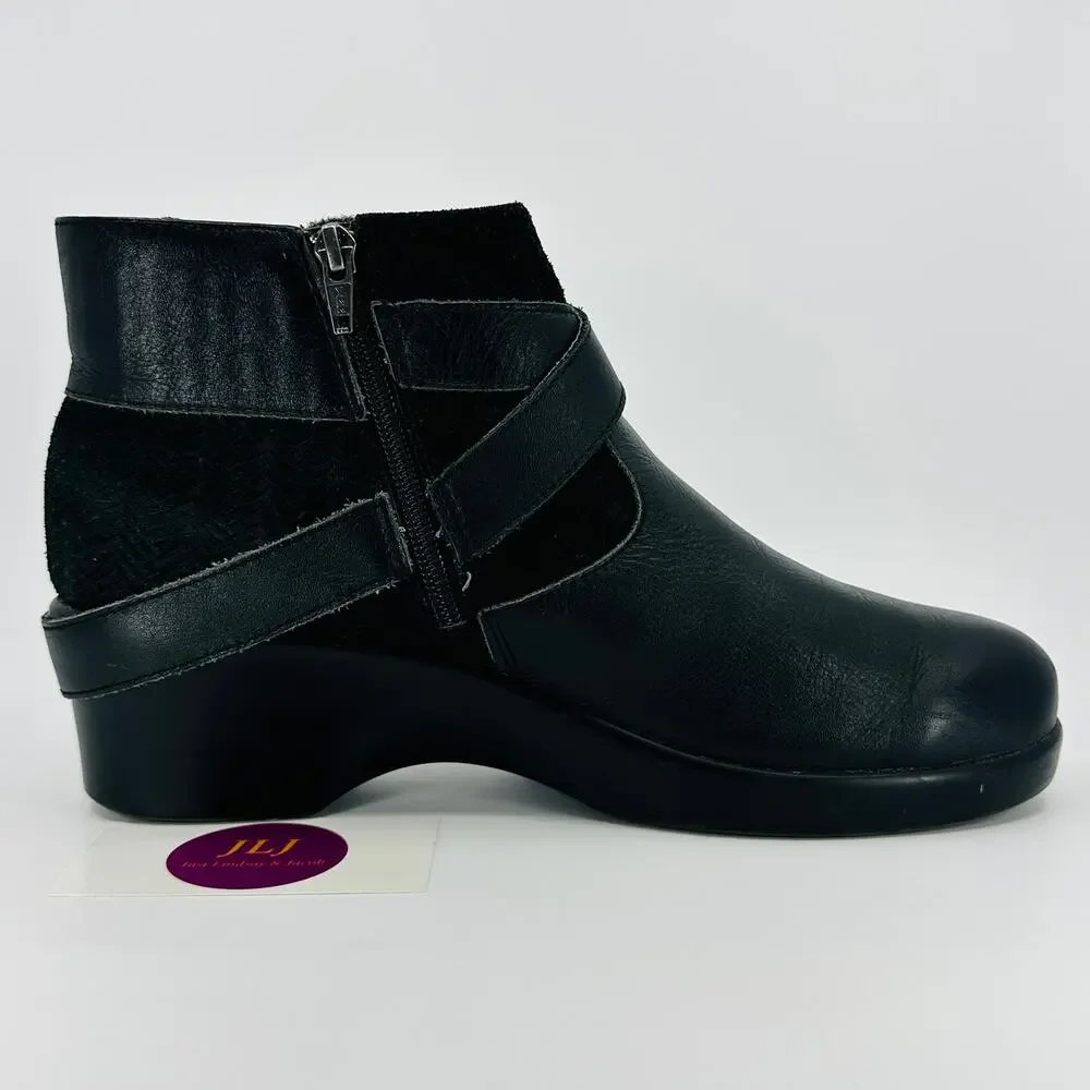 Alegria Women's Eva Leather Comfort Ankle Booties EVA-601 Size 41 EU/ 10.5-11 US